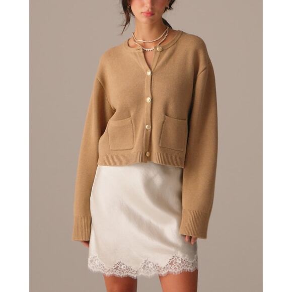 Jcrew Emilie Patch Pocket Sweater Lady Jacket - S - Picture 1 of 6